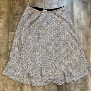 Grey Midi skirt satin
